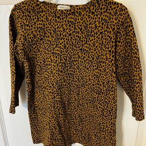 Crewcuts Girls Animal Print Tunic - Brown and Black